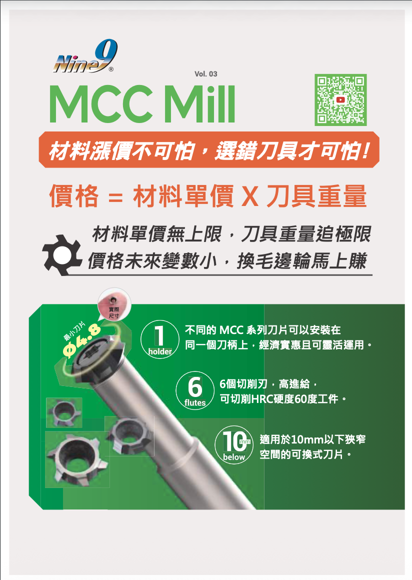 2026最新MCC銑刀、NineSwiss型錄 